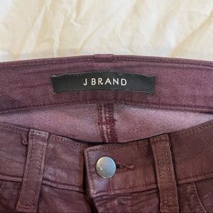 JBrand for Intermix Burgundy wax coated jeans - Size 26